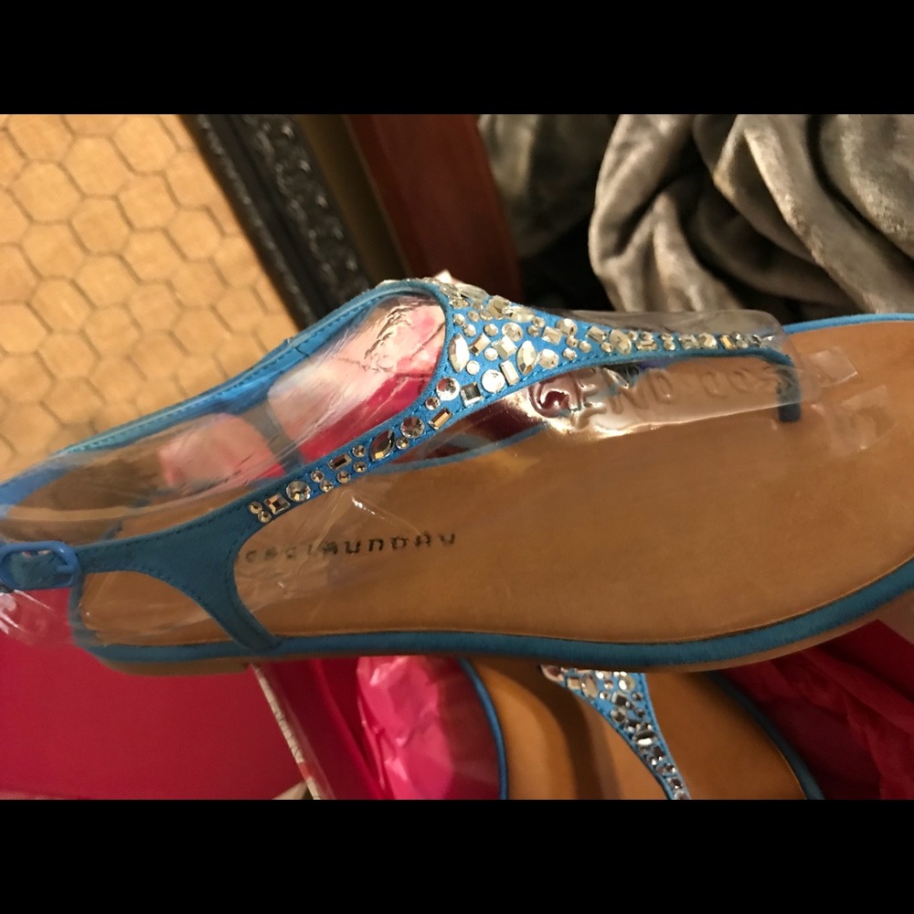 Chinese Laundry brand turquoise sandals.